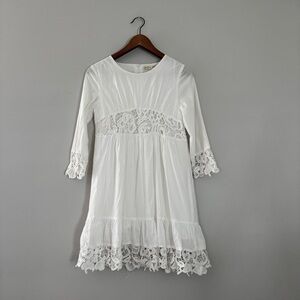 Zara Girls | White Lace, Kids Dress (Size 13/14)
